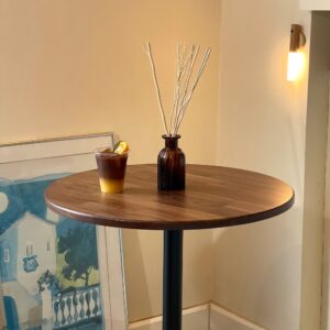 Natural-Color-Circle-Walnut-Wood-Front-View