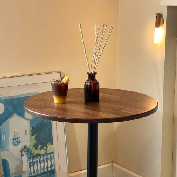 Natural-Color-Circle-Walnut-Wood-Front-View