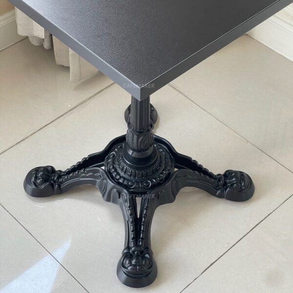 base of the black top table